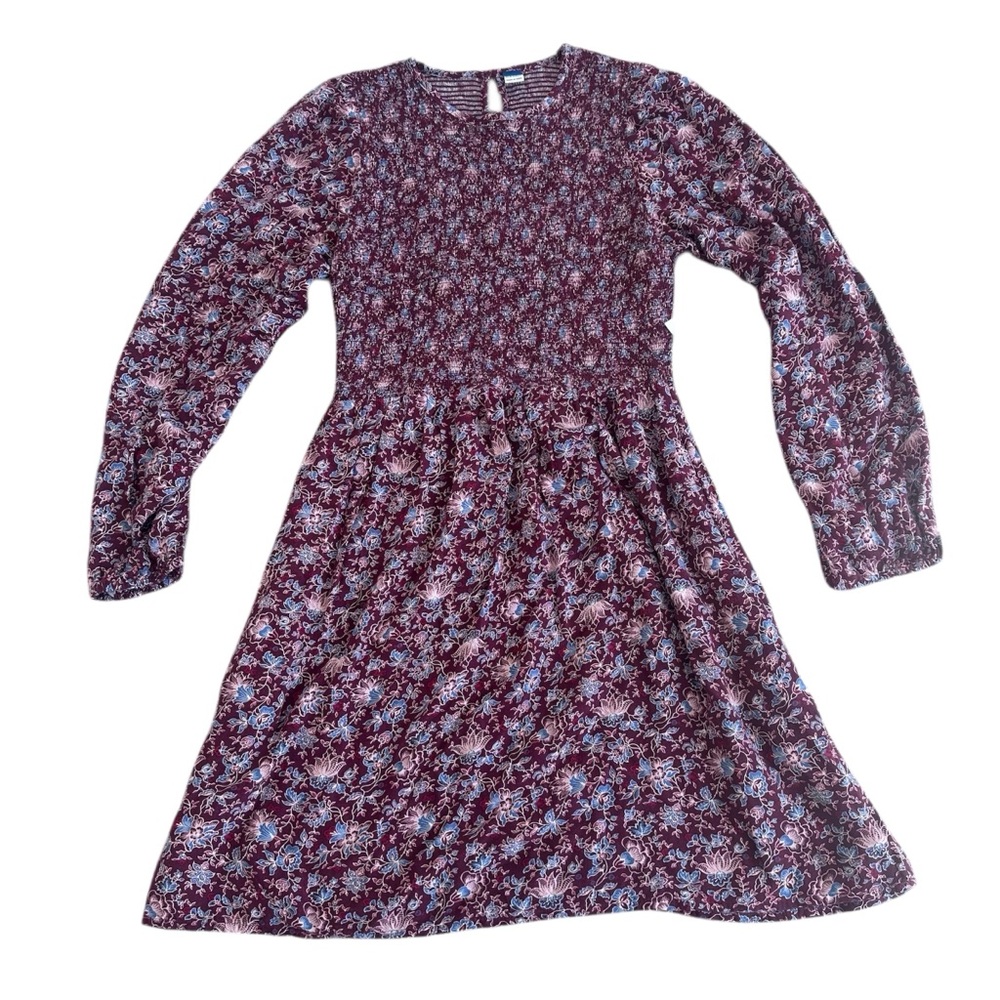 NWT Old Navy Smocked Floral Dress Size Small |  Boho Cottagecore Spring Garden